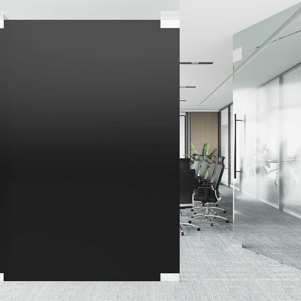 Window Films 3 pcs Static Frosted Black PVC