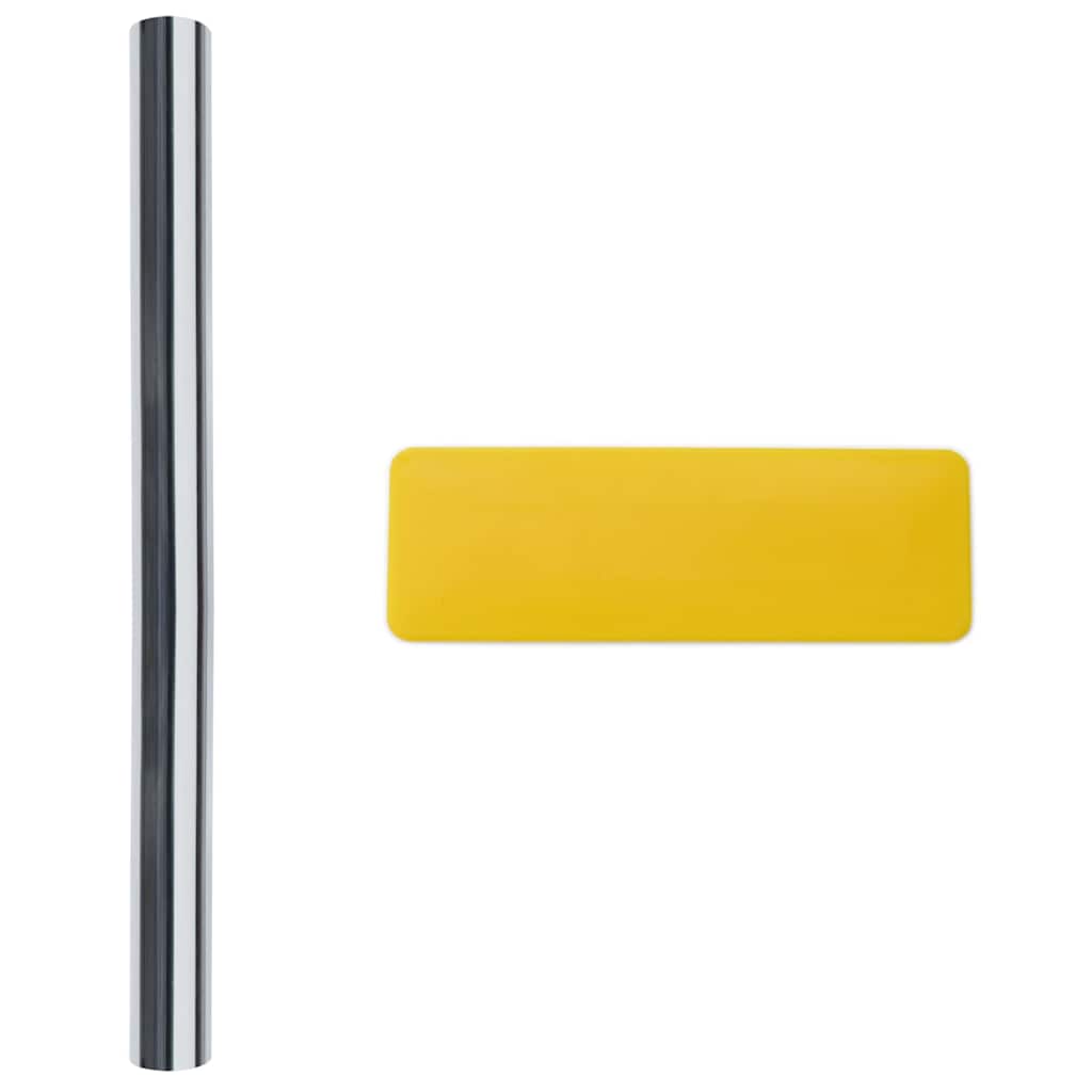 Solar Films 3 pcs Static Reflective Effect Silver PVC