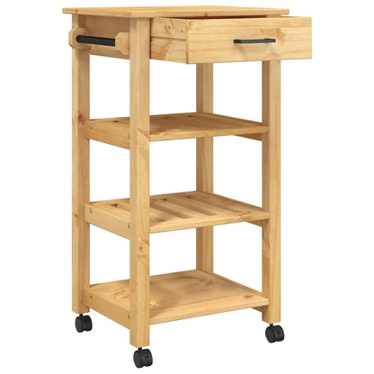 Kitchen Trolley "MONZA" 48x40x88,5 cm Solid Wood Pine