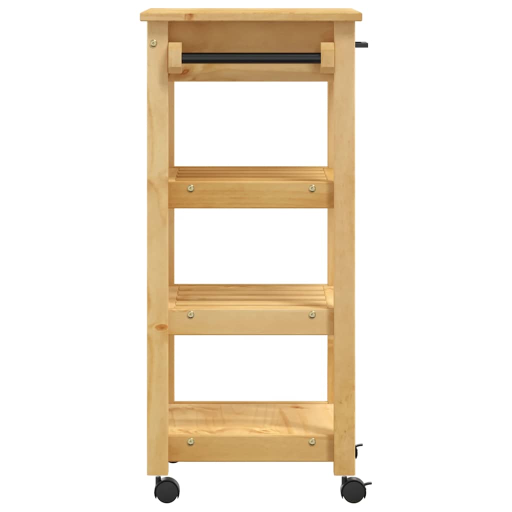 Kitchen Trolley "MONZA" 48x40x88,5 cm Solid Wood Pine
