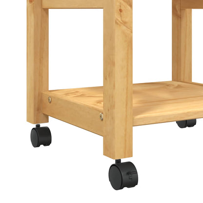 Kitchen Trolley "MONZA" 48x40x88,5 cm Solid Wood Pine