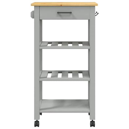 Kitchen Trolley MONZA 18.9"x15.7"x34.8" Solid Wood Pine