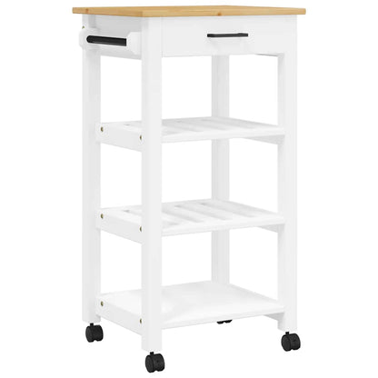 Kitchen Trolley "MONZA" 48x40x88,5 cm Solid Wood Pine