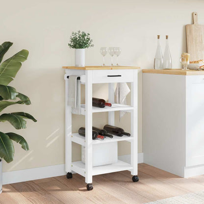 Kitchen Trolley "MONZA" 48x40x88,5 cm Solid Wood Pine