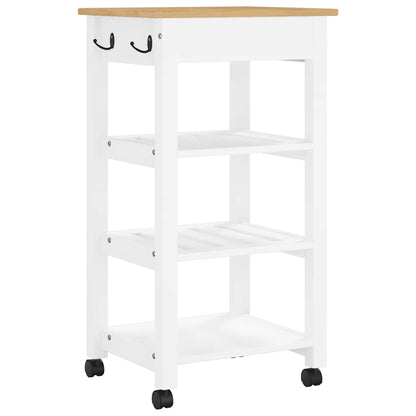 Kitchen Trolley "MONZA" 48x40x88,5 cm Solid Wood Pine