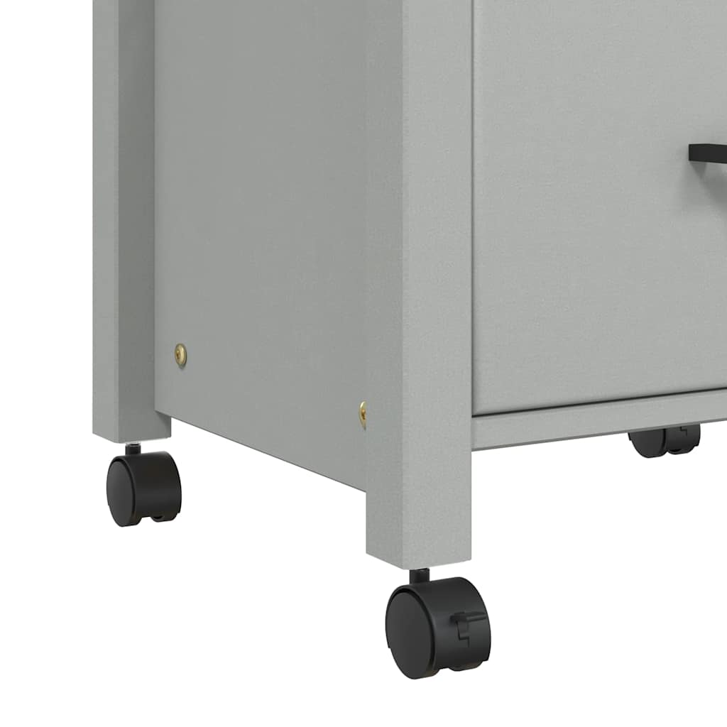 Kitchen Trolley MONZA 18.9"x15.7"x34.8" Solid Wood Pine