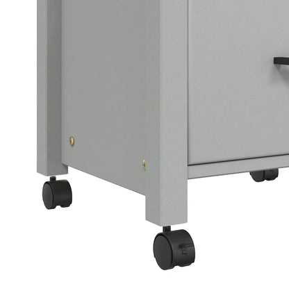 Kitchen Trolley MONZA 18.9"x15.7"x34.8" Solid Wood Pine