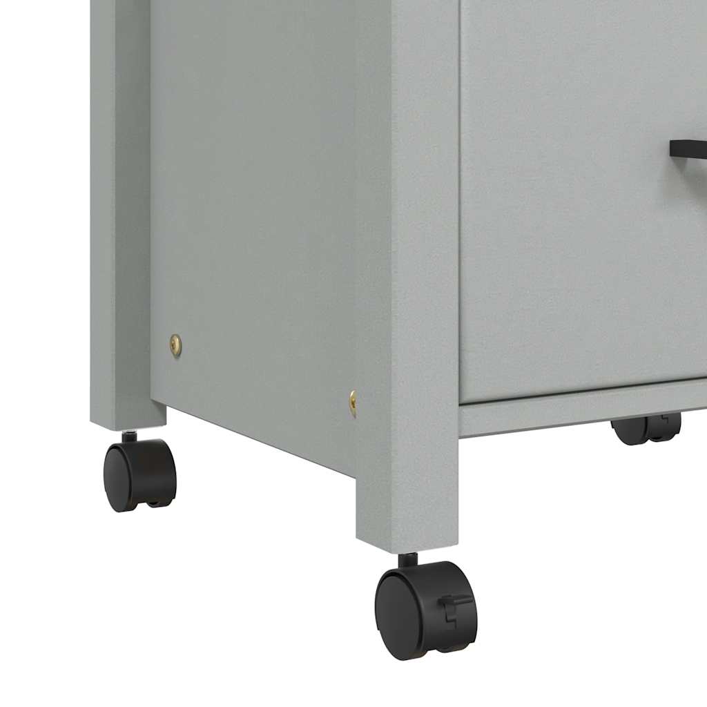 Kitchen Trolley MONZA 18.9"x15.7"x34.8" Solid Wood Pine