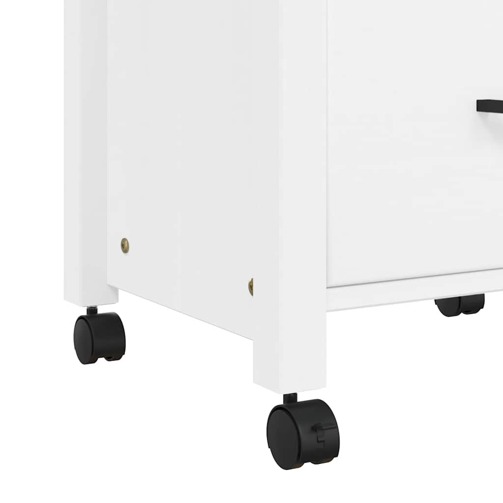vidaXL Kitchen Trolley MONZA 18.9"x15.7"x34.8" Solid Wood Pine