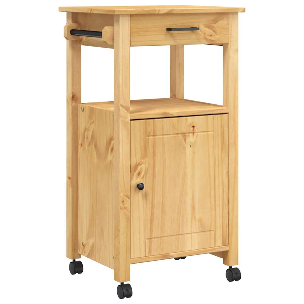 Kitchen Trolley MONZA 48x40x88.5 cm Solid Wood Pine