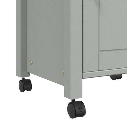Kitchen Trolley MONZA 18.9"x15.7"x34.8" Solid Wood Pine