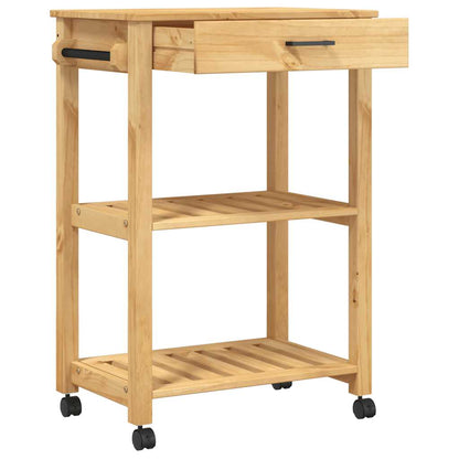 Kitchen Trolley "MONZA" 60x40x88,5 cm Solid Wood Pine
