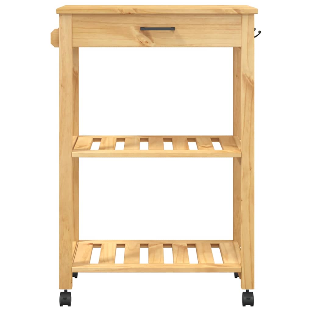 Kitchen Trolley "MONZA" 60x40x88,5 cm Solid Wood Pine