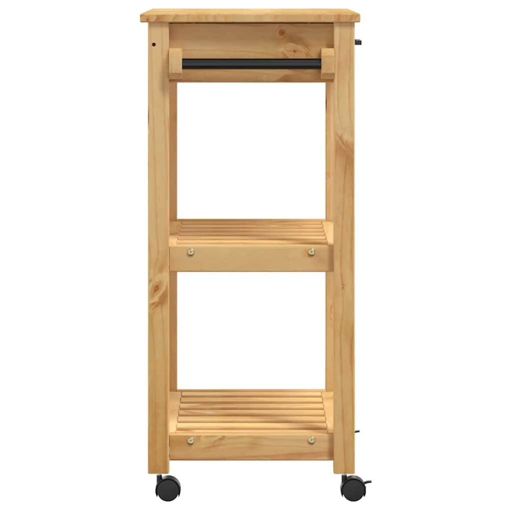 Kitchen Trolley "MONZA" 60x40x88,5 cm Solid Wood Pine