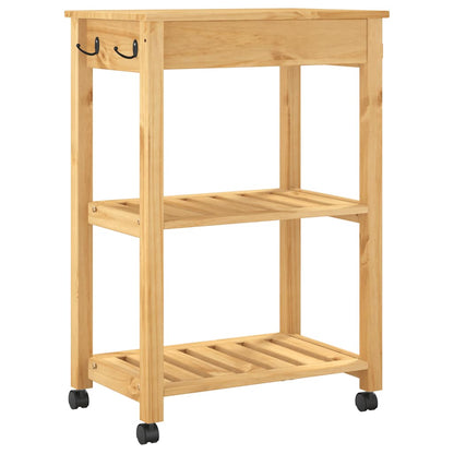 Kitchen Trolley "MONZA" 60x40x88,5 cm Solid Wood Pine