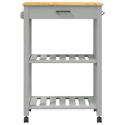 Kitchen Trolley MONZA 23.6"x15.7"x34.8" Solid Wood Pine
