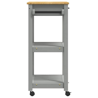 Kitchen Trolley MONZA 23.6"x15.7"x34.8" Solid Wood Pine