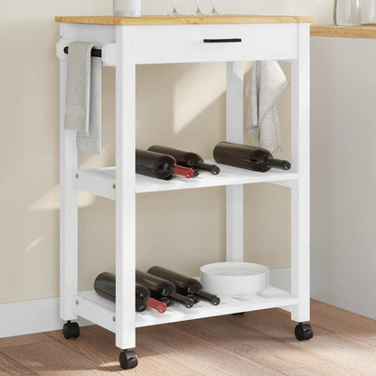 Kitchen Trolley "MONZA" 60x40x88,5 cm Solid Wood Pine