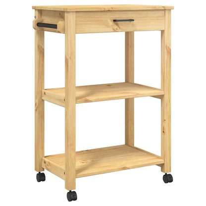 Kitchen Trolley "MONZA" 60x40x88,5 cm Solid Wood Pine