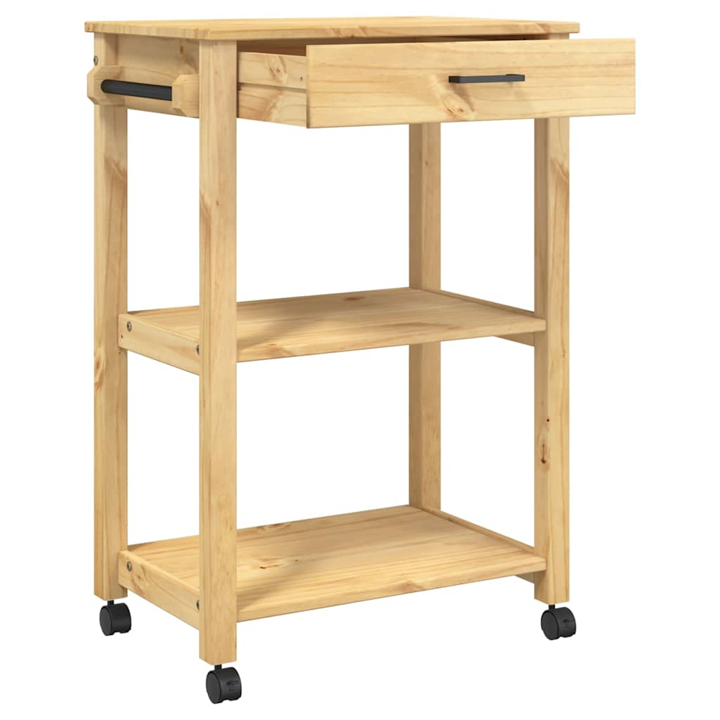 Kitchen Trolley "MONZA" 60x40x88,5 cm Solid Wood Pine