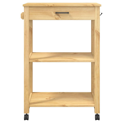 Kitchen Trolley "MONZA" 60x40x88,5 cm Solid Wood Pine