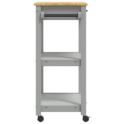 Kitchen Trolley MONZA 23.6"x15.7"x34.8" Solid Wood Pine