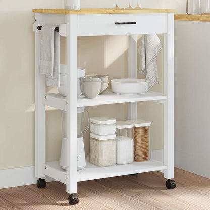 Kitchen Trolley "MONZA" 60x40x88,5 cm Solid Wood Pine