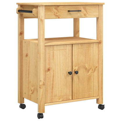 Kitchen Trolley "MONZA" 60x40x88,5 cm Solid Wood Pine