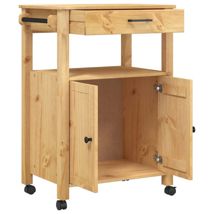Kitchen Trolley "MONZA" 60x40x88,5 cm Solid Wood Pine