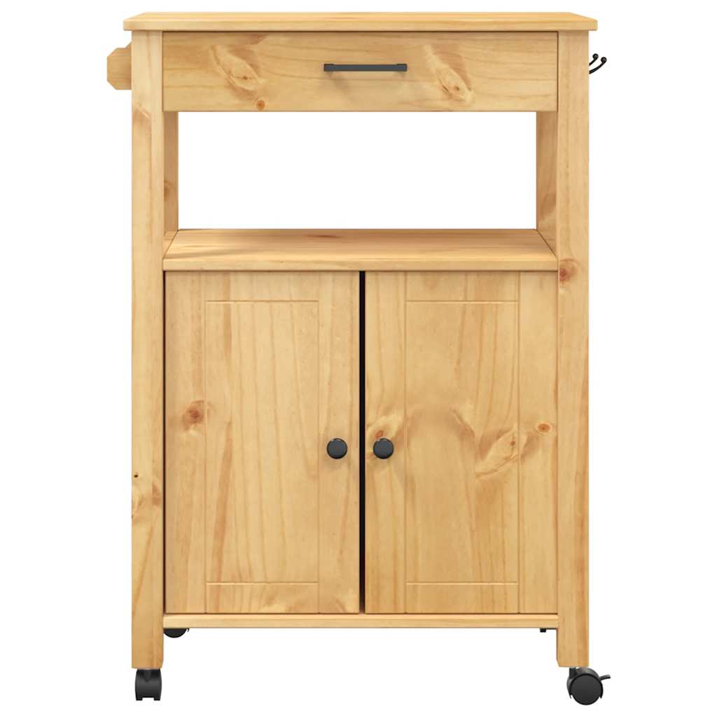 Kitchen Trolley "MONZA" 60x40x88,5 cm Solid Wood Pine