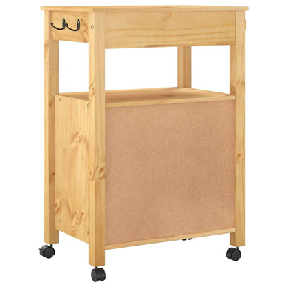 Kitchen Trolley "MONZA" 60x40x88,5 cm Solid Wood Pine