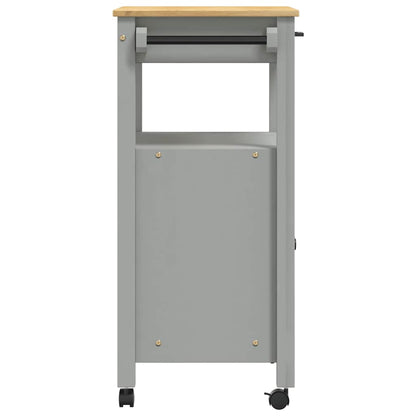 Kitchen Trolley MONZA 23.6"x15.7"x34.8" Solid Wood Pine