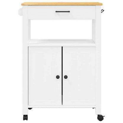 Kitchen Trolley MONZA 23.6"x15.7"x34.8" Solid Wood Pine