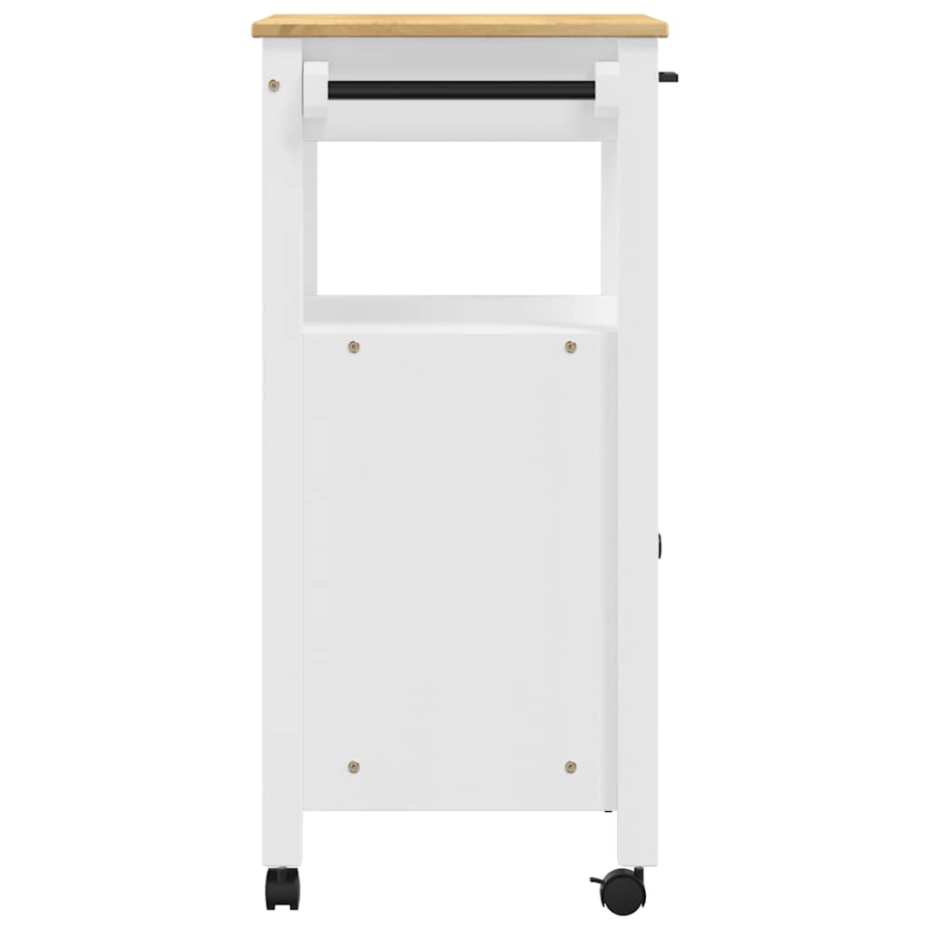 Kitchen Trolley MONZA 23.6"x15.7"x34.8" Solid Wood Pine