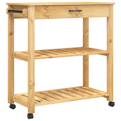 Kitchen Trolley "MONZA" 84x40x88,5 cm Solid Wood Pine