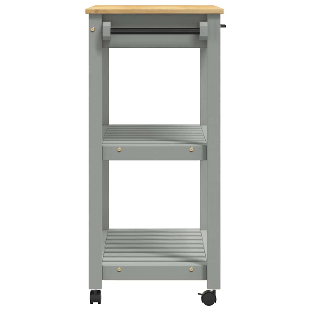 Kitchen Trolley MONZA 33.1"x15.7"x34.8" Solid Wood Pine