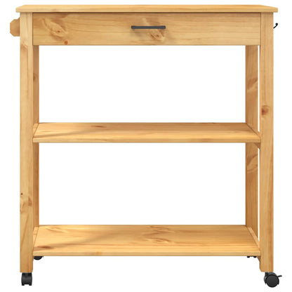 Kitchen Trolley "MONZA" 84x40x88,5 cm Solid Wood Pine