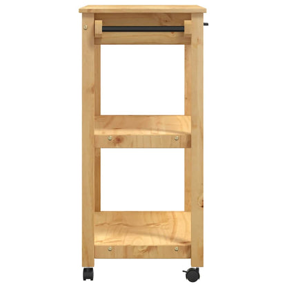 Kitchen Trolley "MONZA" 84x40x88,5 cm Solid Wood Pine