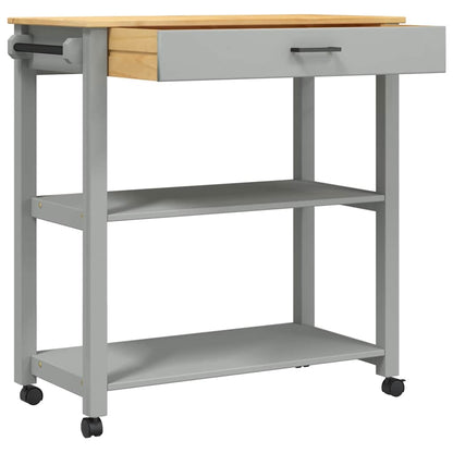 Kitchen Trolley "MONZA" 84x40x88,5 cm Solid Wood Pine