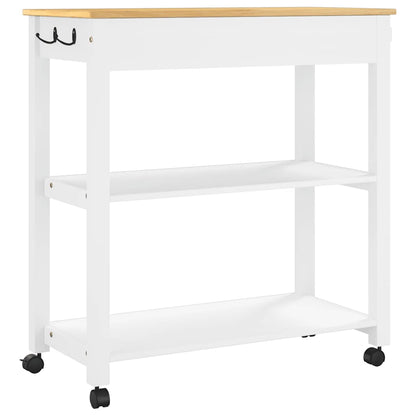 Kitchen Trolley "MONZA" 84x40x88,5 cm Solid Wood Pine