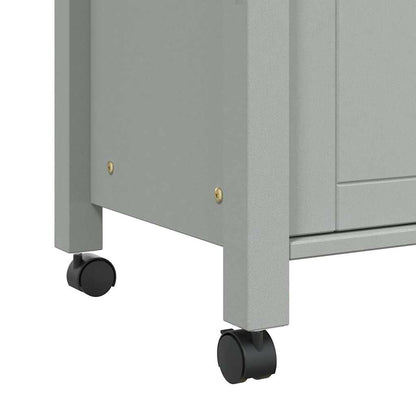 Kitchen Trolley MONZA 33.1"x15.7"x34.8" Solid Wood Pine
