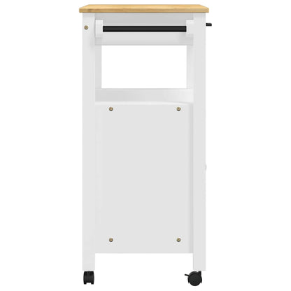 Kitchen Trolley MONZA 33.1"x15.7"x34.8" Solid Wood Pine