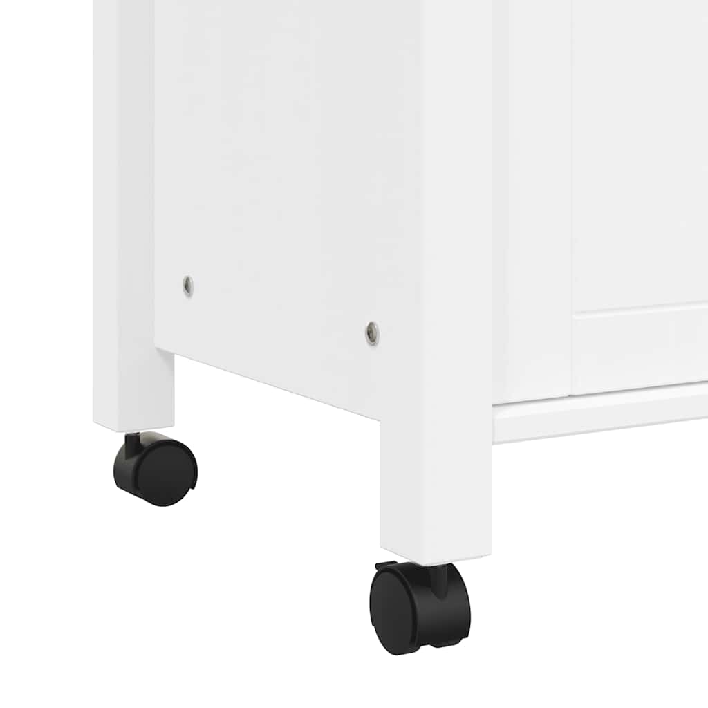 Kitchen Trolley MONZA 33.1"x15.7"x34.8" Solid Wood Pine