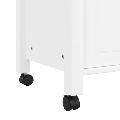 Kitchen Trolley MONZA 33.1"x15.7"x34.8" Solid Wood Pine
