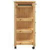 Kitchen Trolley MONZA 84x40x90 cm Solid Wood Pine