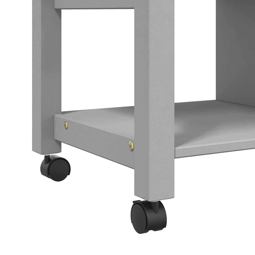Kitchen Trolley MONZA 33.1"x15.7"x34.8" Solid Wood Pine