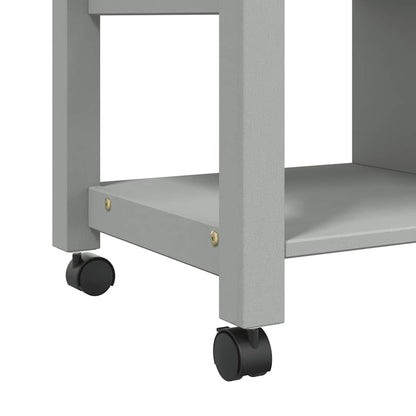 Kitchen Trolley MONZA 33.1"x15.7"x34.8" Solid Wood Pine