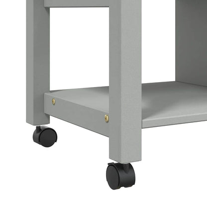 Kitchen Trolley MONZA 33.1"x15.7"x34.8" Solid Wood Pine
