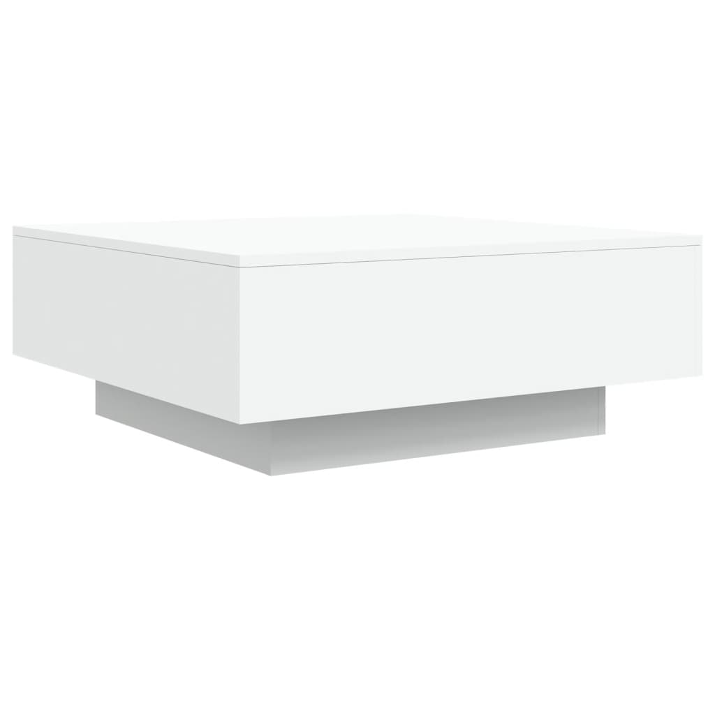 Coffee Table White Engineered wood 31.5 in x 31.5 in x 12.2 in