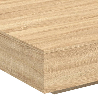 Coffee Table Sonoma Oak 100x100x31 cm Engineered Wood